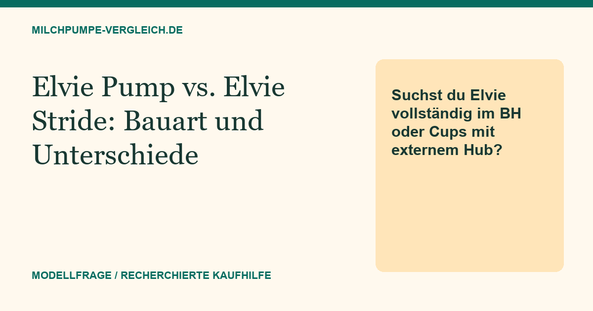 Themenillustration: Elvie Pump oder Elvie Stride: All-in-one oder externer Motor?