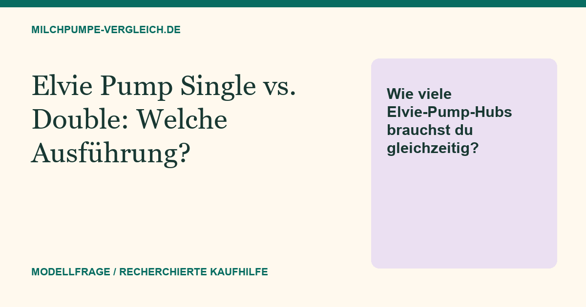 Themenillustration: Elvie Pump Single oder Double: Eine oder zwei vollständige Pumpeneinheiten?