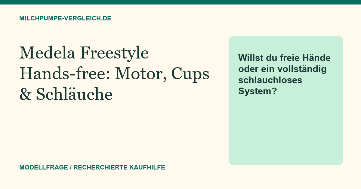Themenillustration: Medela Freestyle Hands-free: Warum Motor und Schläuche außerhalb des BHs bleiben