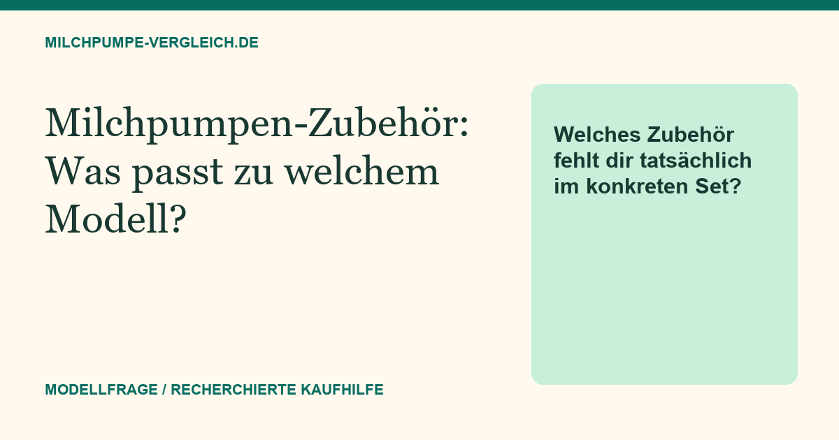 Themenillustration: Milchpumpen-Zubehör: Eine Checkliste ohne unnötige Extras