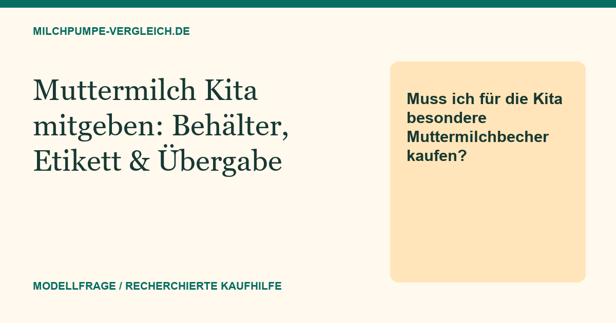 Themenillustration: Muttermilch in die Kita mitgeben: Absprachen und Übergabe